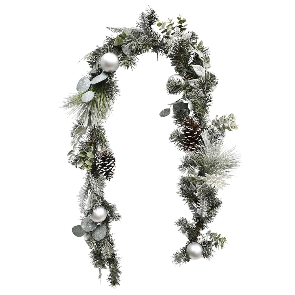 Deals 𧨠6ft. Silver Ornament Pine Garland by Ashland® π 2 Deals 𧨠6ft. Silver Ornament Pine Garland by Ashland® π - Image 2
