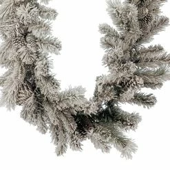 Hot Sale 🛒 6ft. Snow Flocked Balsam Fir Garland by Ashland® 🔥