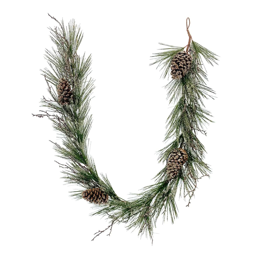 Hot Sale β¨ 6ft. Flocked Balsam Fir Garland by Ashland® π 2 Hot Sale β¨ 6ft. Flocked Balsam Fir Garland by Ashland® π - Image 2