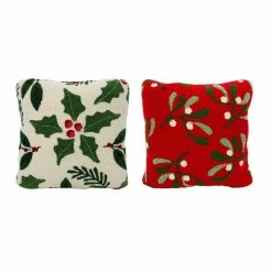 Cheapest ⌛ Assorted 16'' White/Red Mistletoe Pillow by Ashland® 🧨