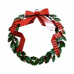 Best Pirce 😉 16" Berry, Leaves & Bow Metal Wall Wreath by Ashland® 🎉