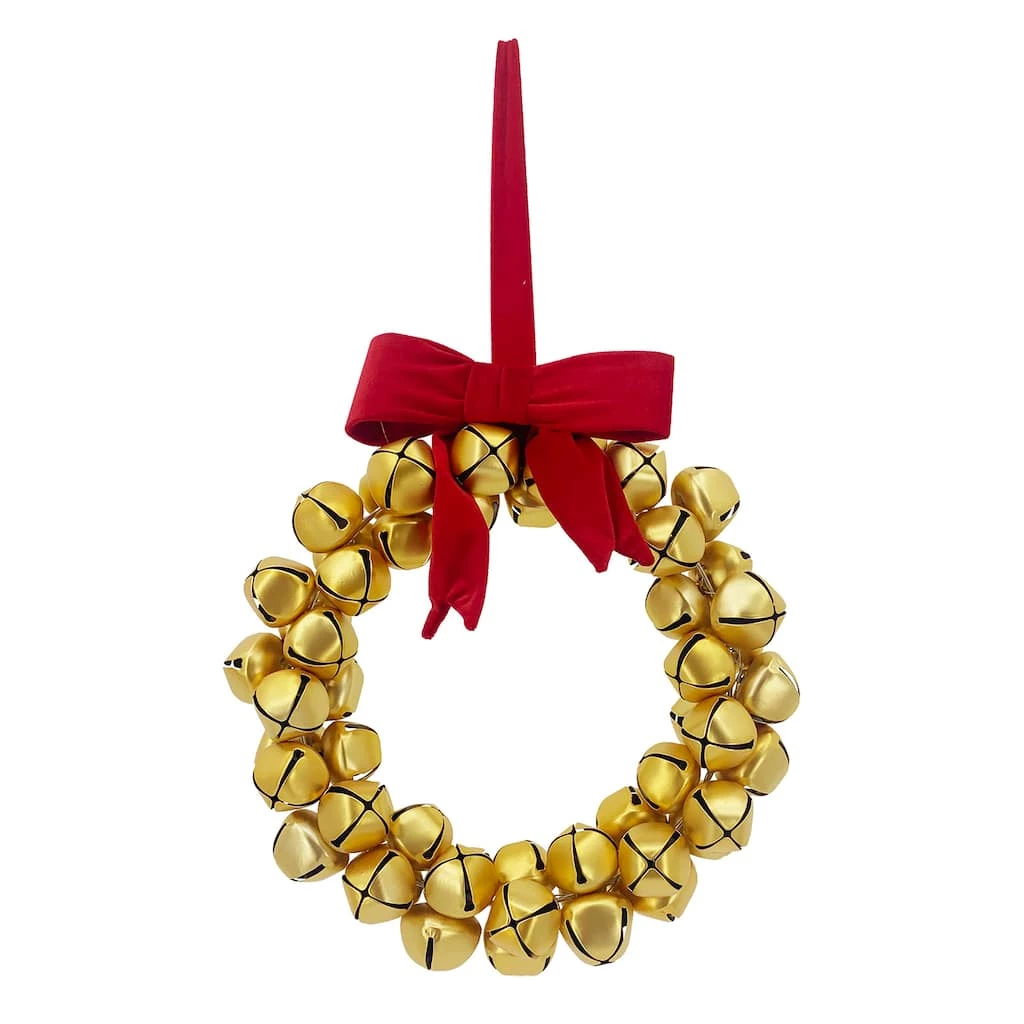 Budget π 13'' Gold Bell Wreath Wall Décor by Ashland® π 1 Budget π 13'' Gold Bell Wreath Wall Décor by Ashland® π