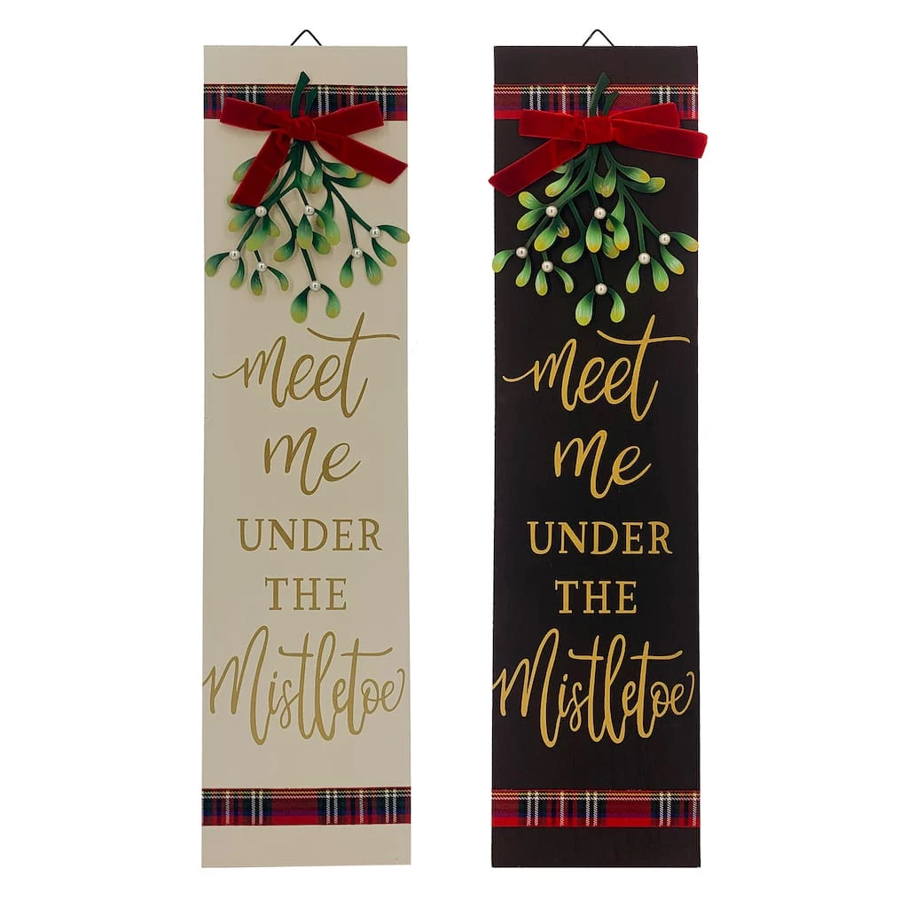 Deals π Assorted 24'' Meet Me Mistletoe Wall Sign by Ashland® π 1 Deals π Assorted 24'' Meet Me Mistletoe Wall Sign by Ashland® π