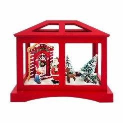 Best deal ❤️ 8'' Red House with 🔔 Christmas Tree Tabletop Décor by Ashland® 🛒