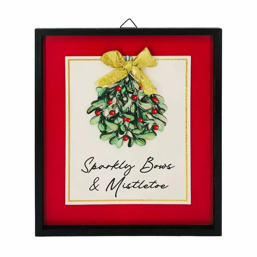 Hot Sale π 12'' Sparkly Bow Mistletoe Wall Décor by Ashland® π 1 Hot Sale π 12'' Sparkly Bow Mistletoe Wall Décor by Ashland® π