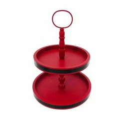 Buy 🧨 14'' Red 2-Tier Tray Tabletop Décor by Ashland® 👍 -Christmas Decor Collections Shop 10698995 2