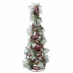 Wholesale 🥰 16" Frosted Pine Leaf & Berry Tabletop Tree by Ashland® 🛒