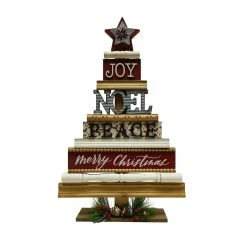 Brand new ❤️ 22" 🎁 Christmas Sentiment Tabletop Tree by Ashland® 🧨