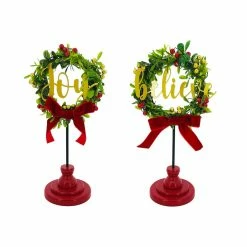 New ✨ Assorted 10.8'' Wreath on Stand Tabletop Décor by Ashland® 🤩