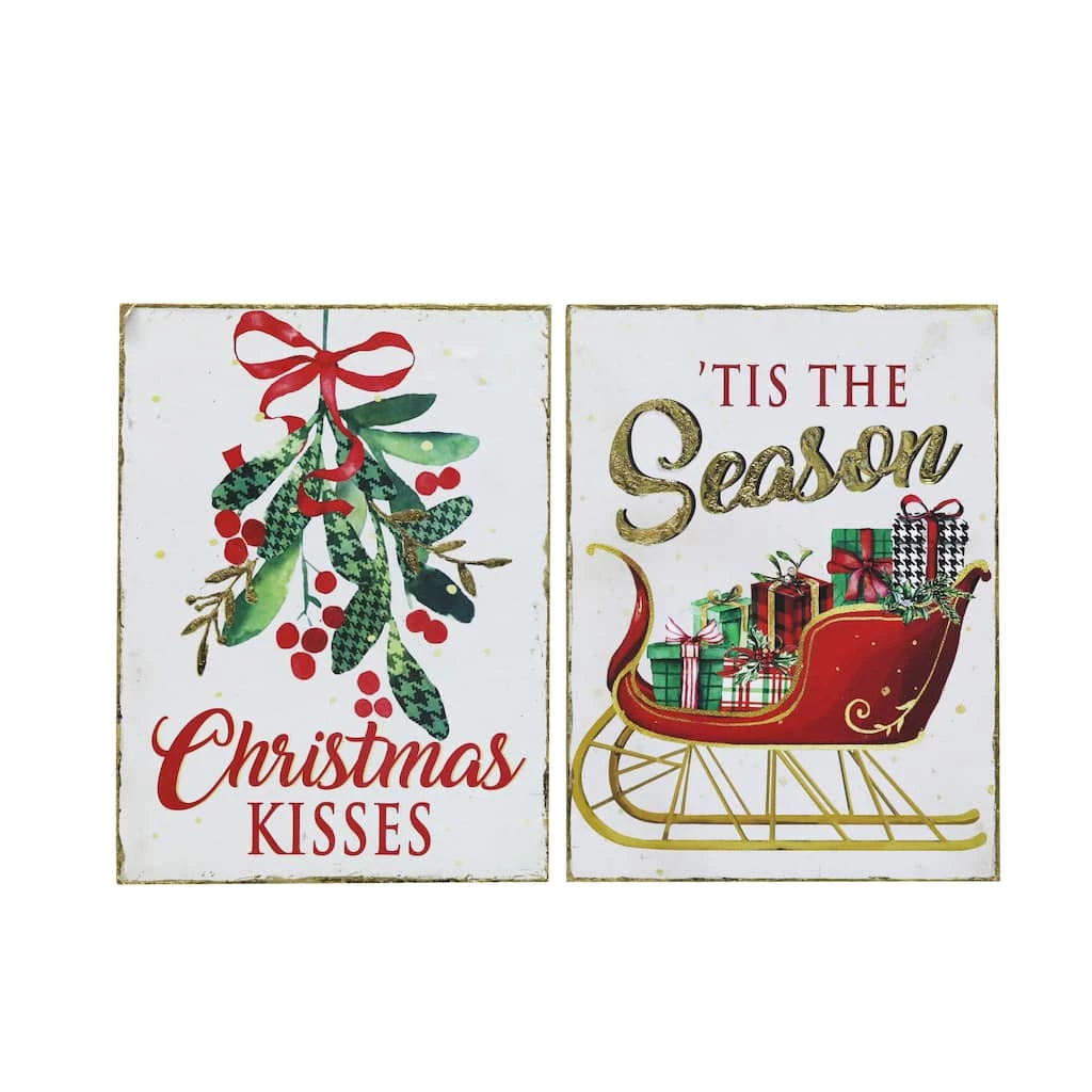 Promo ✨ Assorted 8" Mistletoe Tabletop Sign by Ashland® ✔️ 1 Promo ✨ Assorted 8" Mistletoe Tabletop Sign by Ashland® ✔️