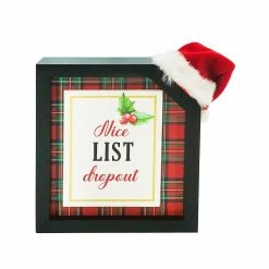 Discount 🔔 Assorted 6.6'' Block Sign with Santa Hat Tabletop Décor by Ashland® 🤩 -Christmas Decor Collections Shop 10699031 3