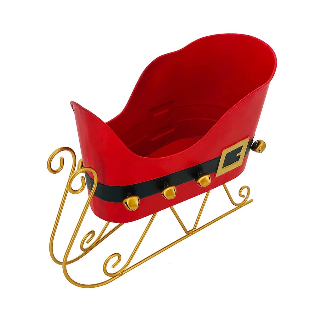 Outlet π 12.75'' Sleigh with Santa Belt Tabletop Décor by Ashland® π 1 Outlet π 12.75'' Sleigh with Santa Belt Tabletop Décor by Ashland® π