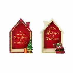 Christmas Decor Collections Shop 23 Coupon 😀 Assorted 8'' House 🔔 Christmas Tabletop Sign by Ashland® ✨