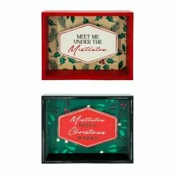 Christmas Decor Collections Shop 21 Outlet 😉 Assorted 6.5'' Mistletoe 🎅 Christmas Tabletop Sign by Ashland® 🔔