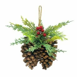 Cheapest 😍 8.5" Red Berry & Pinecone Wall Accent by Ashland® ❤️