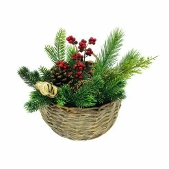 Wholesale 🤩 Pine, Pinecone & Bells Basket Arrangement by Ashland® 👏