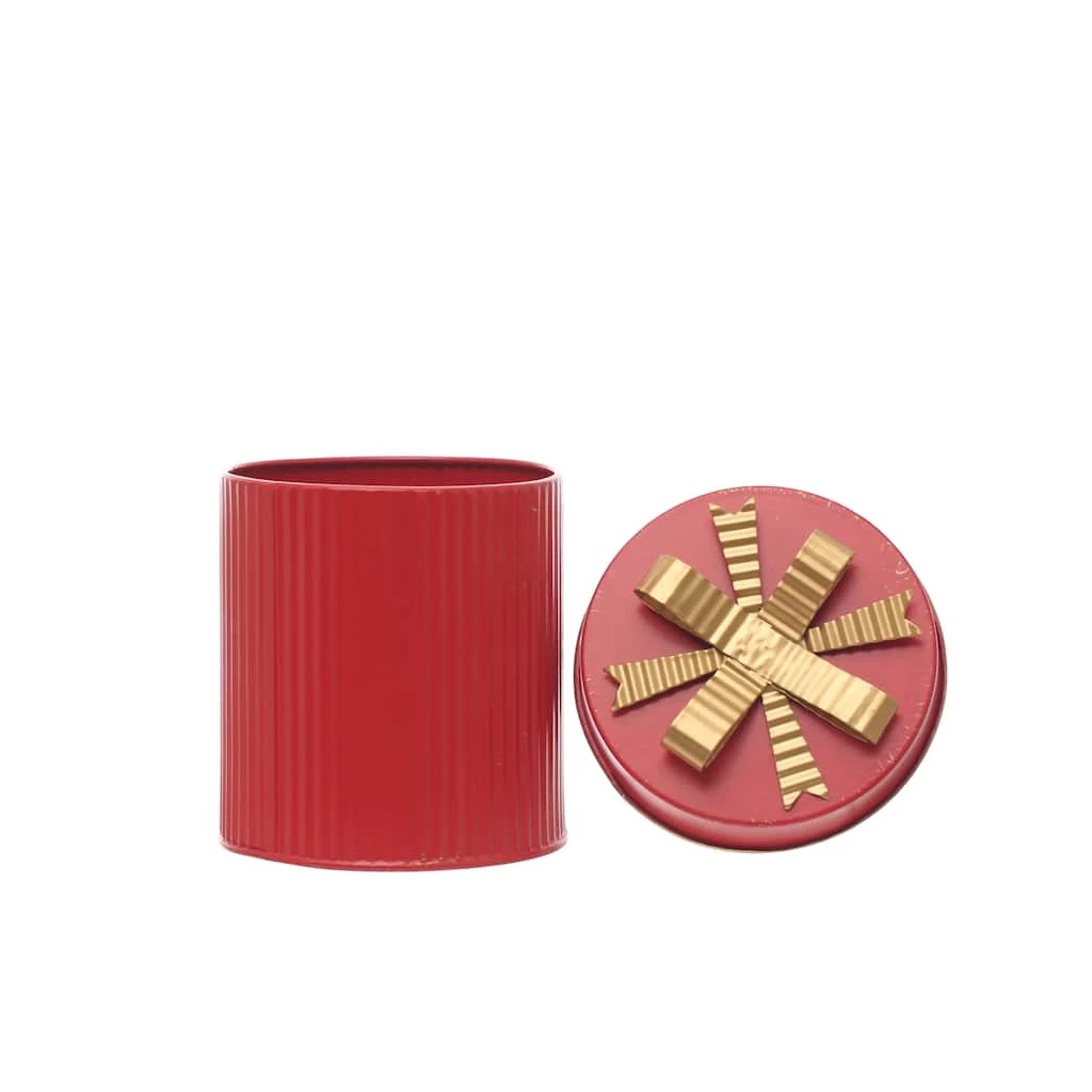 New π₯ 6" Red Metal Gift Box With Bow by Ashland® π 3 New π₯ 6" Red Metal Gift Box With Bow by Ashland® π - Image 3