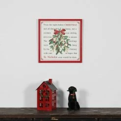 Best Pirce 🎁 10" Red House With Wreath Tabletop Decoration by Ashland® 👍 -Christmas Decor Collections Shop 10699287 3