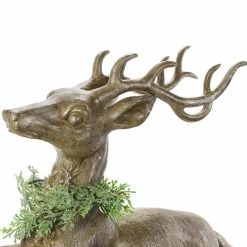 Deals 👏 21" Leaping Stag with Greenery Tabletop Accent by Ashland® 🛒 -Christmas Decor Collections Shop 10699289 3