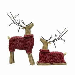 Christmas Decor Collections Shop 9 Discount ❤️ Assorted 11.5" Tabletop Deer with Sweater by Ashland® ✨