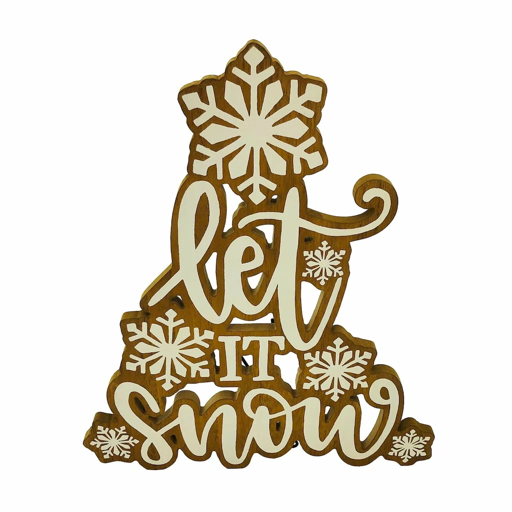 Best Sale ✨ 16" Let It Snow Tabletop Sign by Ashland® ✨ 1 Best Sale ✨ 16" Let It Snow Tabletop Sign by Ashland® ✨