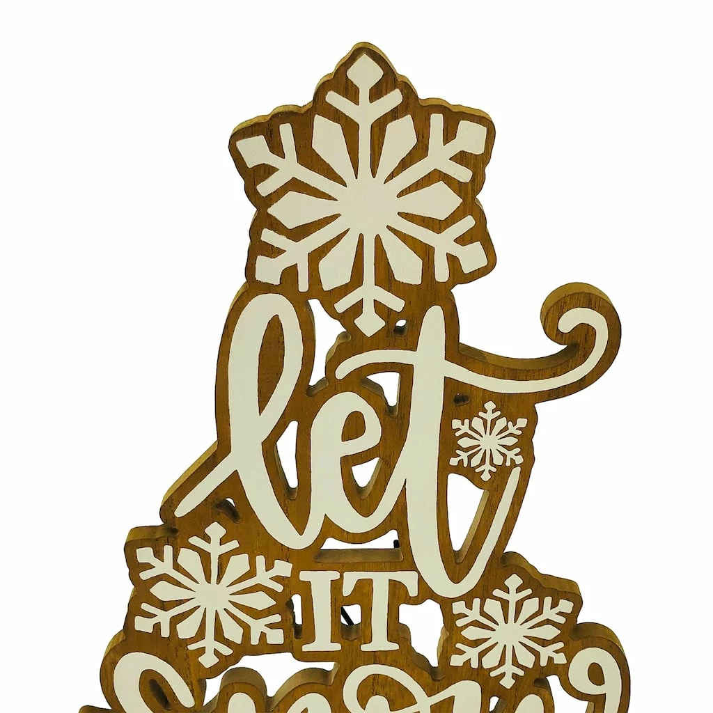 Best Sale ✨ 16" Let It Snow Tabletop Sign by Ashland® ✨ 2 Best Sale ✨ 16" Let It Snow Tabletop Sign by Ashland® ✨ - Image 2