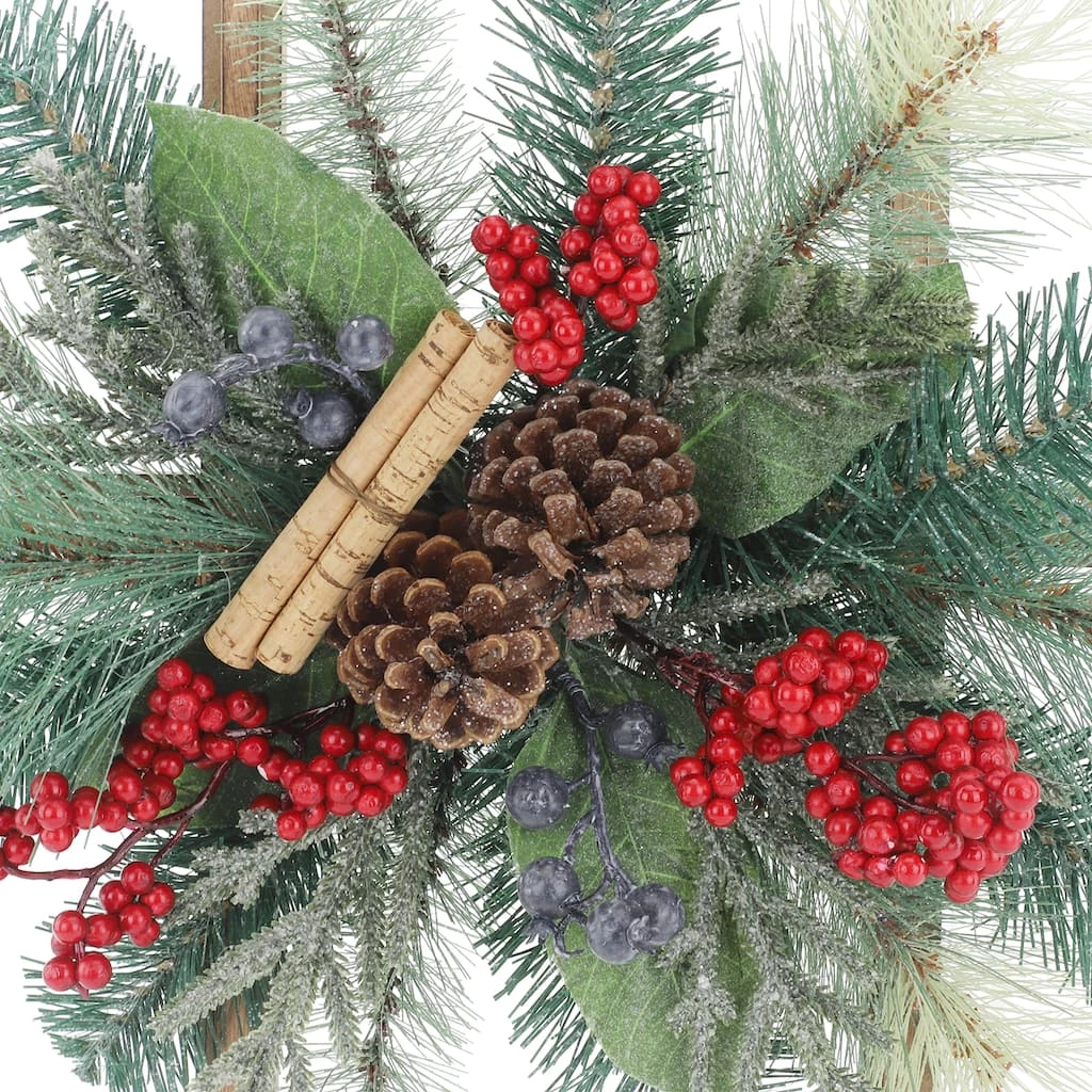 Discount โ๏ธ 22" โ Christmas Wall Pane with Pinecones & Berries by Ashland® ๐ 3 Discount โ๏ธ 22" โ Christmas Wall Pane with Pinecones & Berries by Ashland® ๐ - Image 3