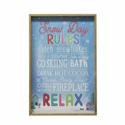 Discount 😀 Snow Day Rules Wall Sign by Ashland® 😍
