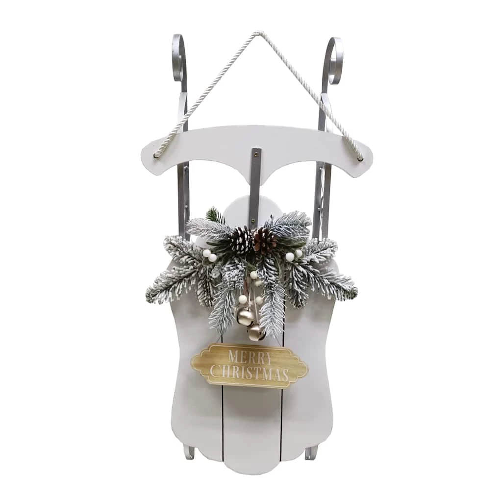 Best Pirce ๐ White Sled Wall Hanging by Ashland® ๐ 1 Best Pirce ๐ White Sled Wall Hanging by Ashland® ๐