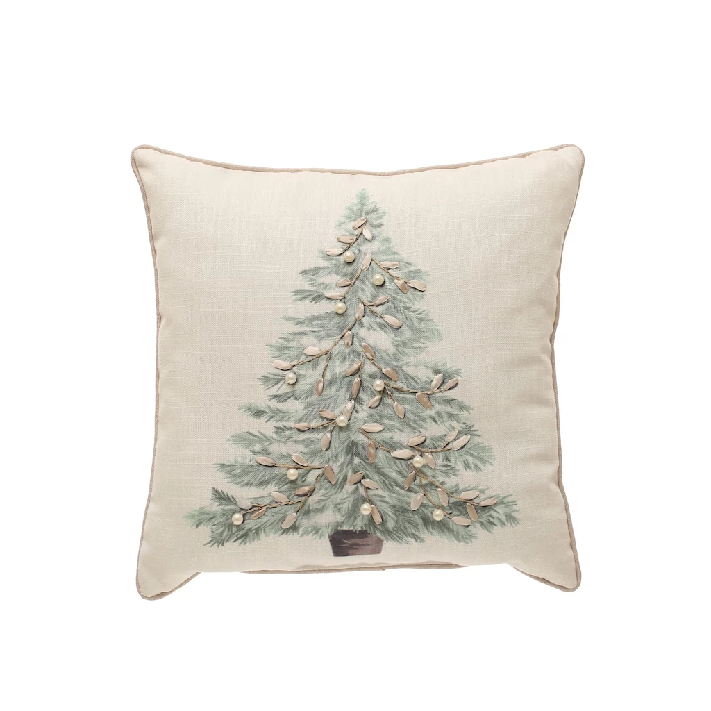 Wholesale ✔️ Embellished Tree Pillow by Ashland® 🔥 1 Wholesale ✔️ Embellished Tree Pillow by Ashland® 🔥