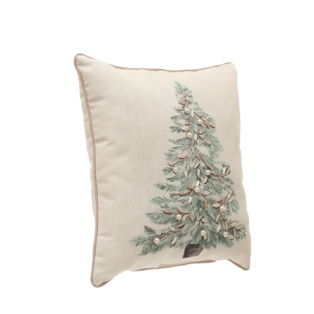 Wholesale ✔️ Embellished Tree Pillow by Ashland® 🔥 2 Wholesale ✔️ Embellished Tree Pillow by Ashland® 🔥 - Image 2