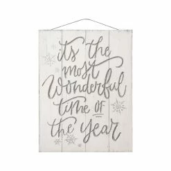 Outlet 👏 Most Wonderful Time of the Year Wood Plank Wall Sign by Ashland® 👍