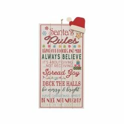 Top 10 🔥 Santa's Rules Wall Sign by Ashland® 👍
