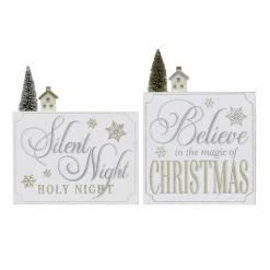 Best Pirce 🛒 Assorted 10" 🔔 Christmas Sentiment Block Sign by Ashland® ✔️