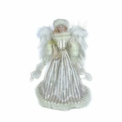 Deals 😉 16" Angel in Silver & White Striped Robes by Ashland® ⭐