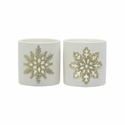 Best Sale 🧨 Assorted 3.5" Snowflake Candle Holder by Ashland® 🛒