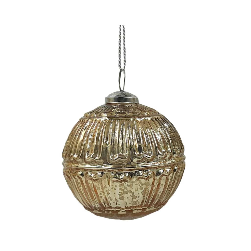 Brand new π Assorted 4" Gold Glass Ornament by Ashland® π€© 2 Brand new π Assorted 4" Gold Glass Ornament by Ashland® π€© - Image 2