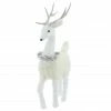 Best deal 🎉 20.5" White Standing Deer with Tinsel Wreath Tabletop Figure by Ashland® 🤩
