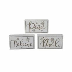 Best deal 😉 Assorted 7'' Believe/Peace/Merry Block Tabletop Décor by Ashland® 🎁