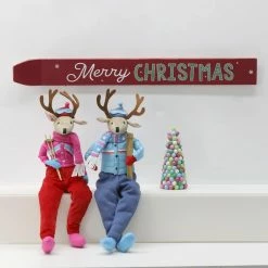 Brand new ⌛ Assorted 23.5" 🎄 Christmas Sitter Deer Tabletop Accent by Ashland® 😉 -Christmas Decor Collections Shop 10700906 4