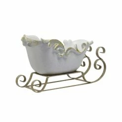 Budget 🌟 12.5" White Sleigh Decoration by Ashland® ⌛ 5 Budget 🌟 12.5" White Sleigh Decoration by Ashland® ⌛ -Christmas Decor Collections Shop 10700921 2