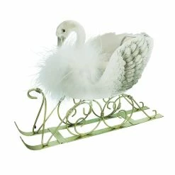 Cheap โ 9" ๐ Christmas Swan Tabletop Sleigh by Ashland® ๐