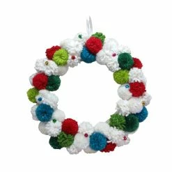 Best deal ❤️ 17.7" Pom-Pom 🎄 Christmas Wall Wreath by Ashland® 😀