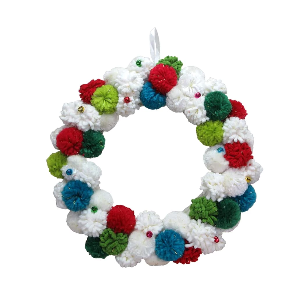 Best deal โค๏ธ 17.7" Pom-Pom ๐ Christmas Wall Wreath by Ashland® ๐ 1 Best deal โค๏ธ 17.7" Pom-Pom ๐ Christmas Wall Wreath by Ashland® ๐