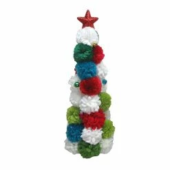 New 😀 15.7" Multicolor Pom-Pom Tabletop 🎄 Christmas Tree by Ashland® 🤩
