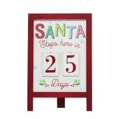 Discount 😀 18.5" Santa Stop Here Countdown Decoration by Ashland® ❤️