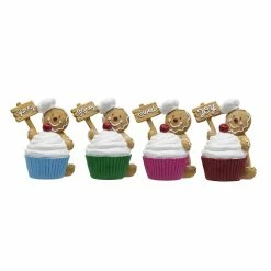 New 🎁 Assorted 4.6" Gingerbread Man Cupcake Decoration by Ashland® ⌛