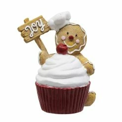 New 🎁 Assorted 4.6" Gingerbread Man Cupcake Decoration by Ashland® ⌛ -Christmas Decor Collections Shop 10701182 4