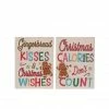 Discount ✔️ Assorted Gingerbread Block Sign Tabletop Décor by Ashland® 👍