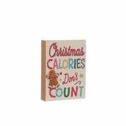 Discount ✔️ Assorted Gingerbread Block Sign Tabletop Décor by Ashland® 👍 -Christmas Decor Collections Shop 10701189 4